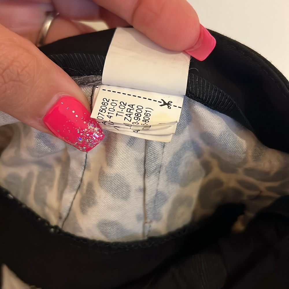 Zara Basic Leopard Print Pants Straight Size Us L… - image 7